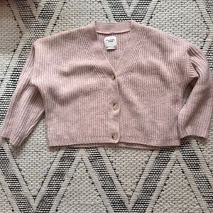 Women's Pink Cardigan Sweater - XS